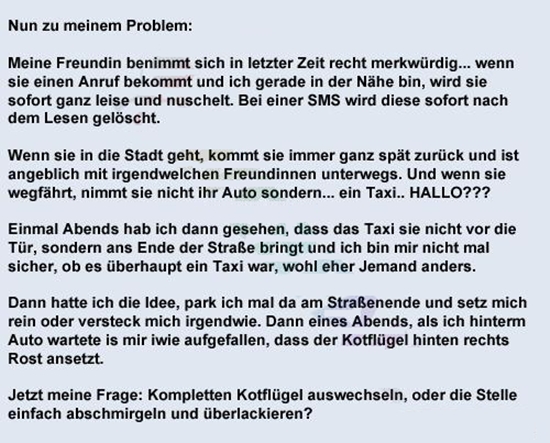Meine Freundin benimmt sich in letzter Zeit recht merkwürdig - Win Bild