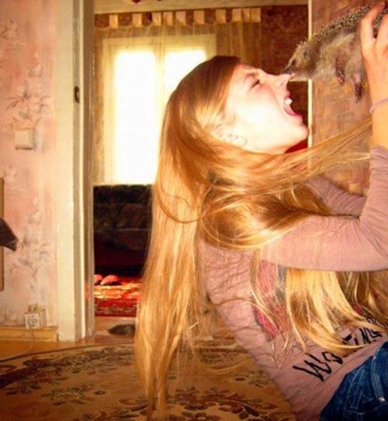 Mit dem Igel spielen - Fail Bild