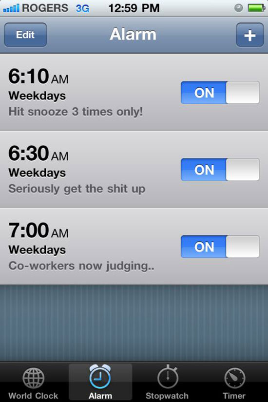my iphone alarm 4548