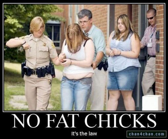 no fat chicks