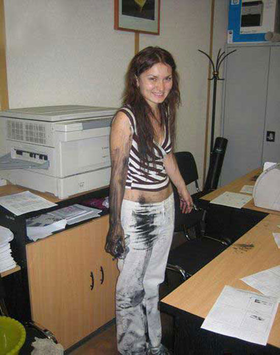 office toner changer