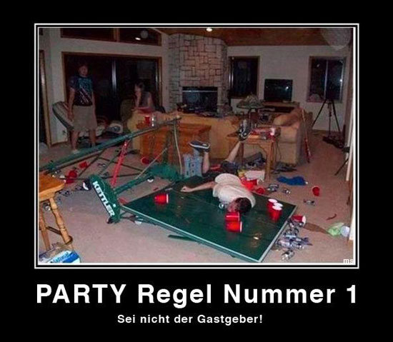 Partyregel Nummer 1