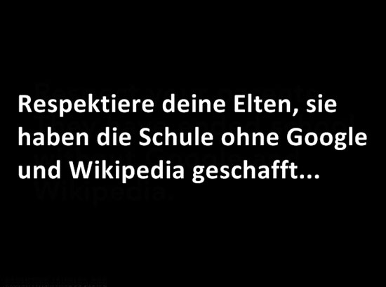 Respektiere deine Eltern