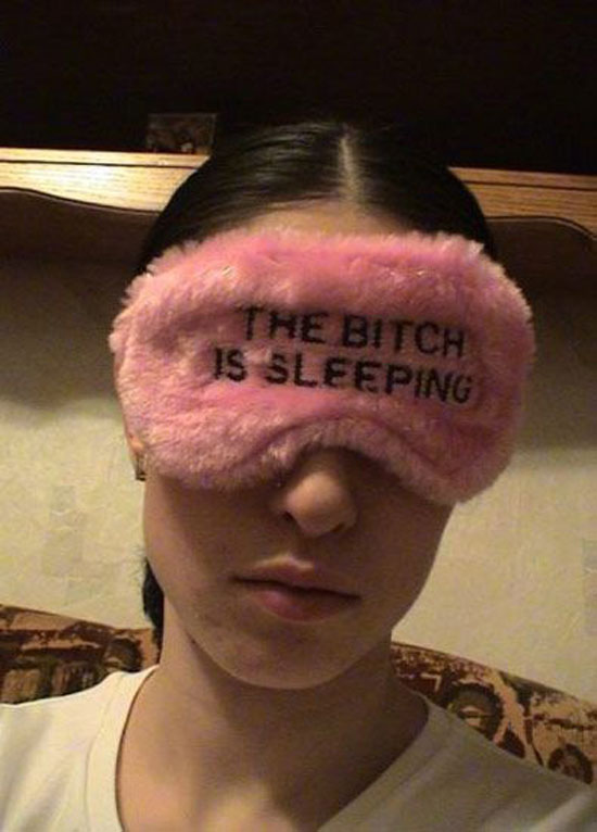 she is sleepying