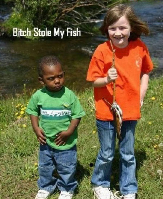 she stole my fish