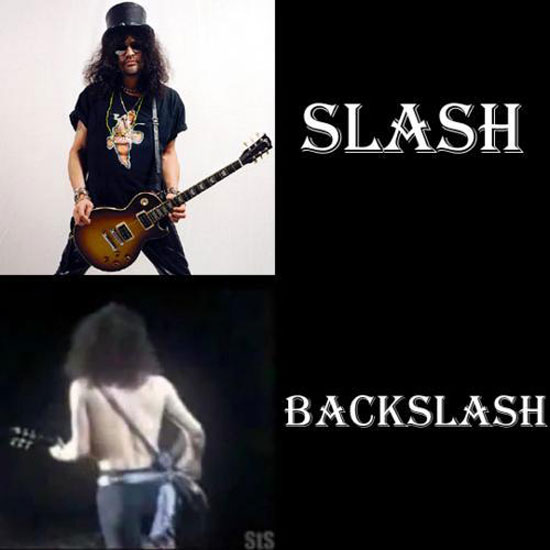 slash backslash