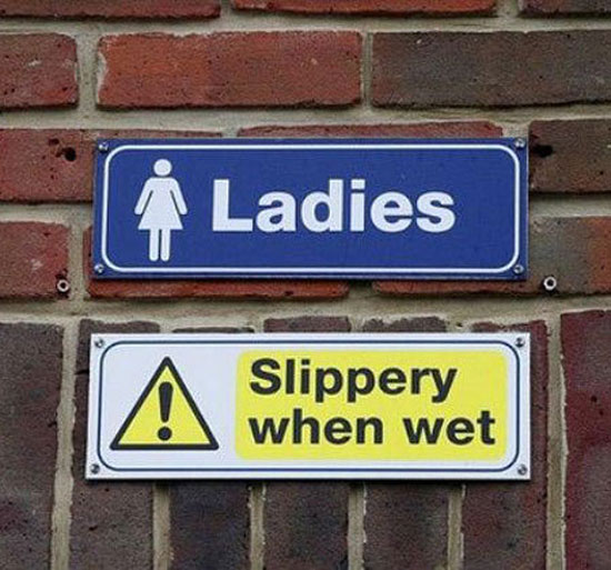 slippery when wet