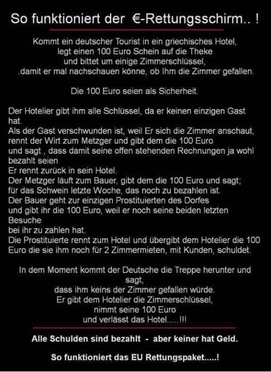 So funktioniert der €-Rettungsschirm - Win Bild