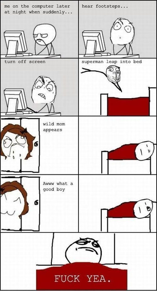 SpÃ¤t in der Nacht, wenn ich vorm Pc sitze und plÃ¶tzlich - Rage Comic Bild