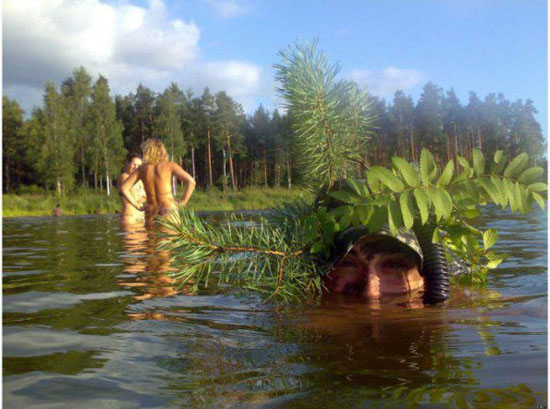 spying at the nude beach