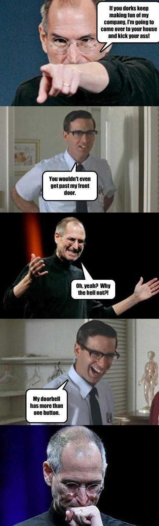 steve jobs fighting the trolls