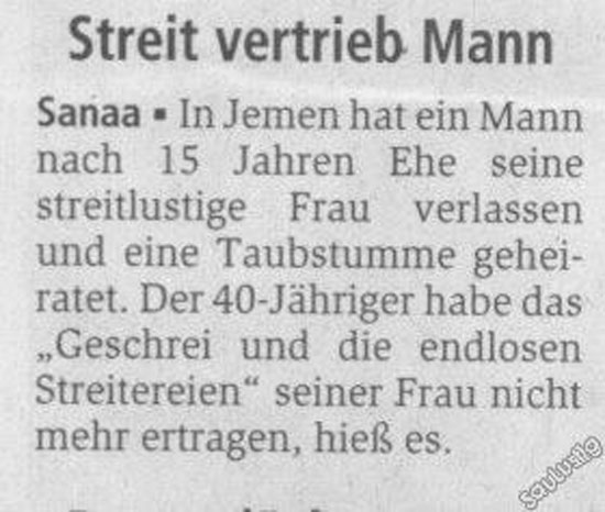 Streit vertrieb Mann
