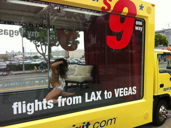 stripper  box truck  spirit airlines