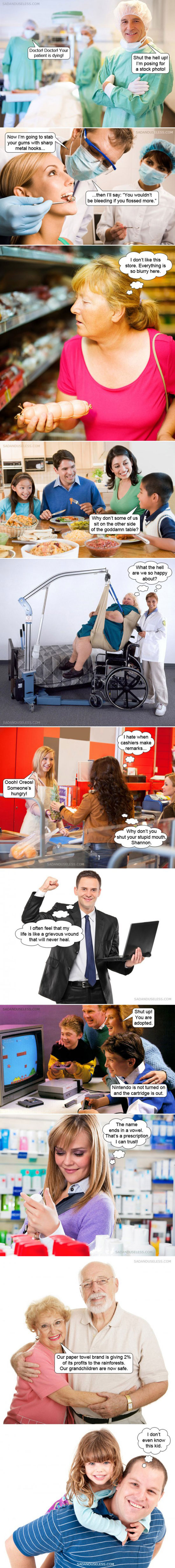 stupid stock photos made into comics