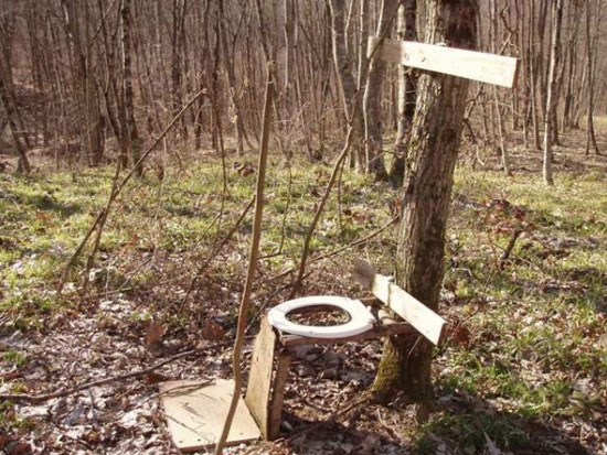 summer camp toilet
