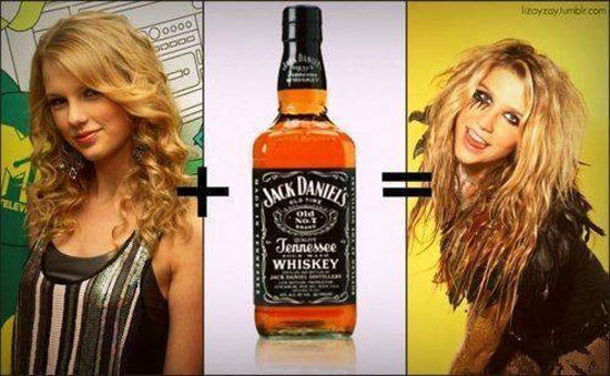 taylor swift  jack daniels  kesha