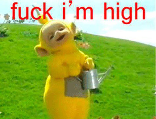 Teletubbie fuck im high