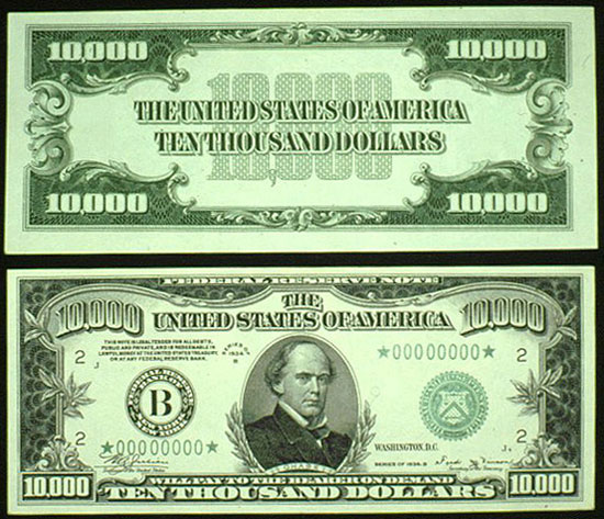 ten thousand dollar bill