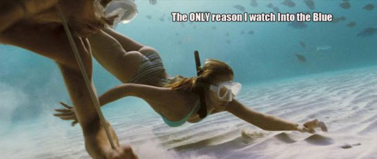the only reason i watch into the blue