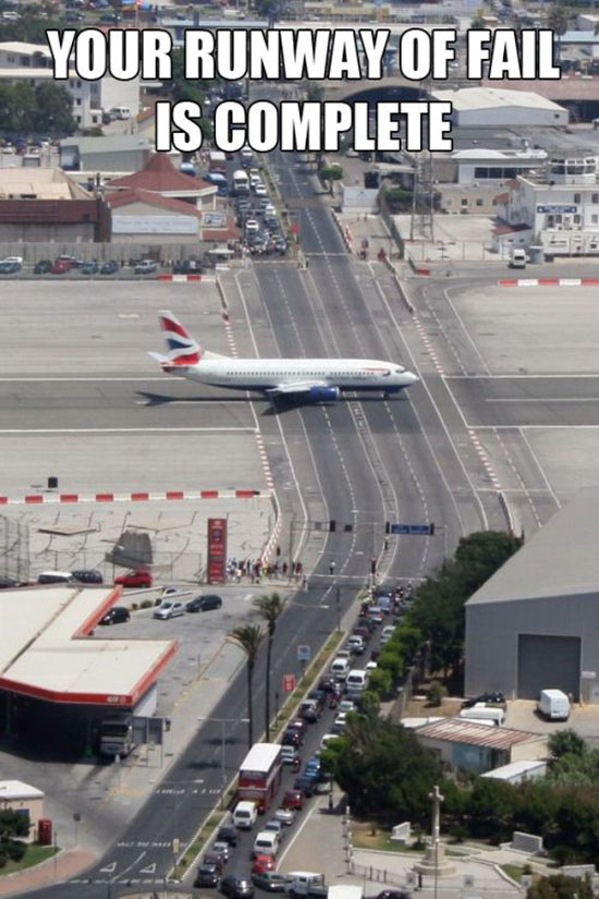 the runway of fail