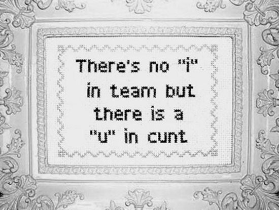 there is i in team
