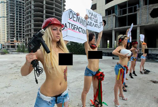 three new actions of femen