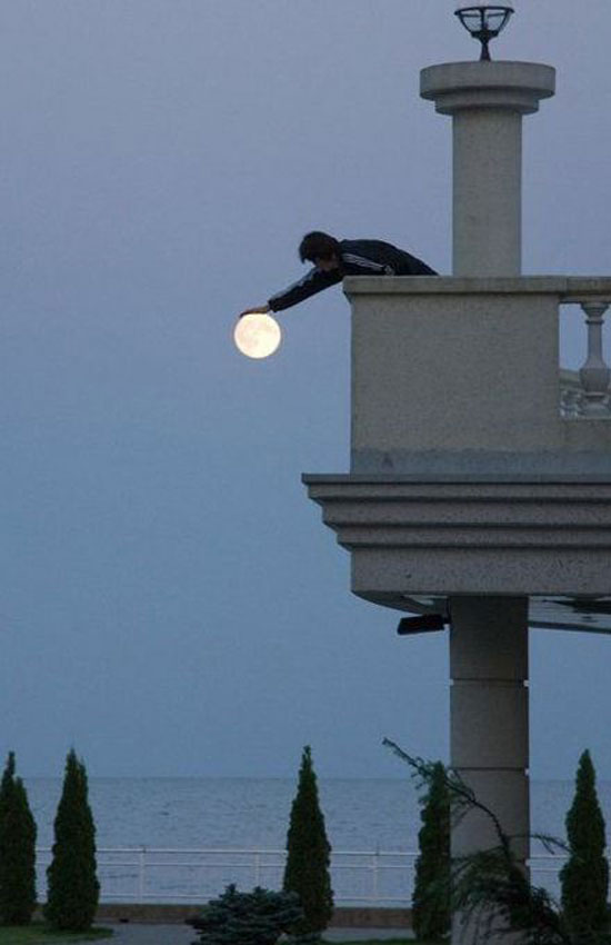 touching the moon