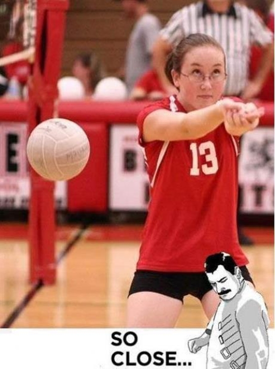 Volleyball spielen, du machst es falsch - So close Bild
