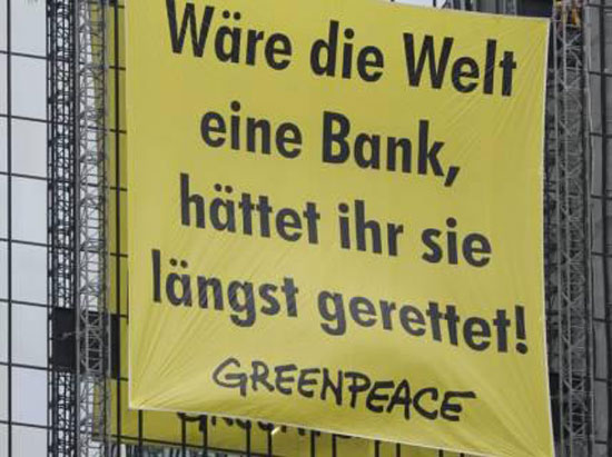 Wäre die Welt eine Bank...
