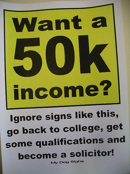 want 50k income