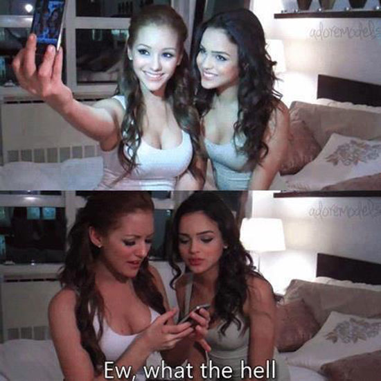Wenn Frauen ein Foto von sich machen...