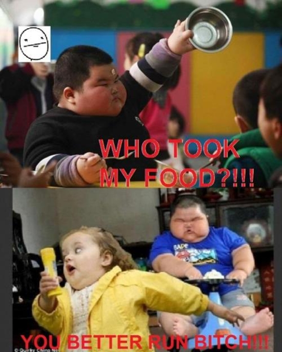 Wer hat mein Essen - Meme Bild