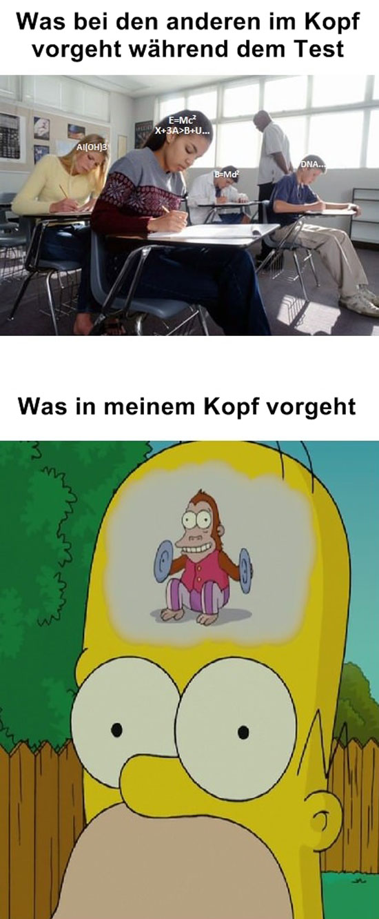 Während dem Test...