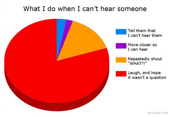 what i so when i cant hear someone