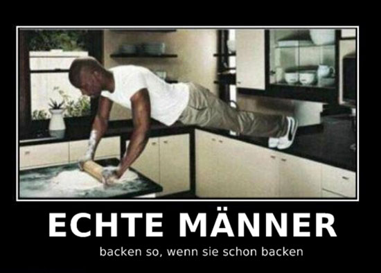 wie Männer backen