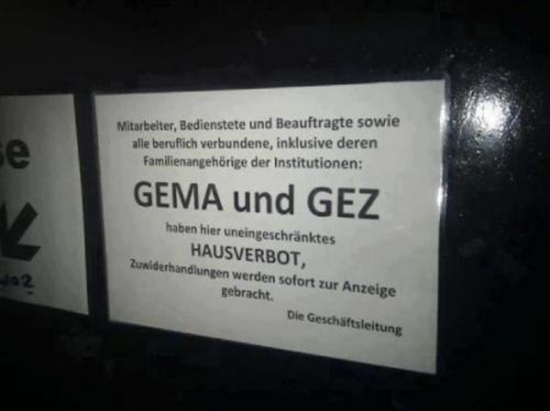 Wie wir alle gegen die GEMA und GEZ vorgehen können - Win Bild