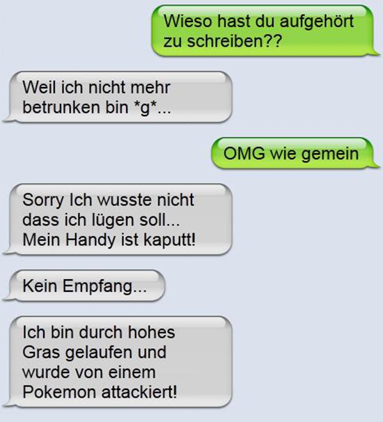 Wieso hast du aufgehört zu schreiben - iPhone Win