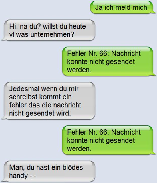 Willst du heute vielleicht was unternehmen - iPhone WinFail