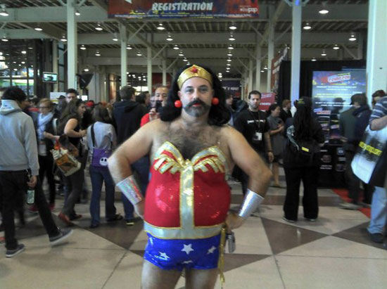 wonder woman cosplay horror