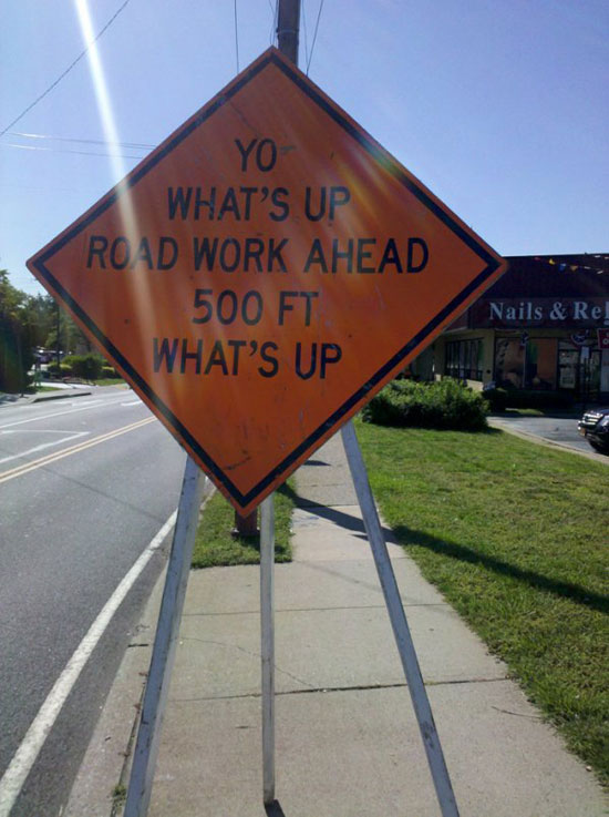 yo whats up warning sign long island ny