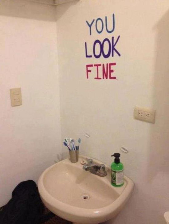 You look fine