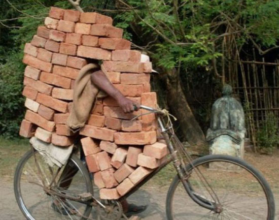 ziegelsteintransport