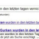 Wie viele Gurken  wurden in den letzten Tagen vernichtet