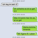 Lieg im Bett