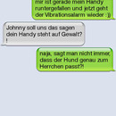 sms fail Handy runtergefallen