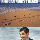 afrikanischer nudistenstrand