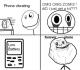 Immer allein Handy!