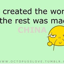 gott erschuff die welt und der rest in china