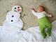 Schneemann und Baby