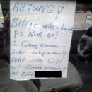 ACHTUNG - Billiger als die U-Bahn - Auto verkaufen Fail Bild